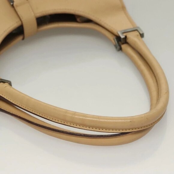 GUCCI Jackie Hand Bag Leather Beige Silver 002 1067 Auth bs28439 - Picture 8 of 16